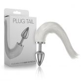 z(INDISPONÍVEL)Rabo de Pelúcia com Plug Tail em Metal com