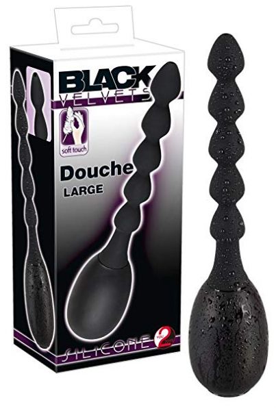 z(INDISPONÍVEL) DUCHA INTIMA- BLACK EM SILICONE