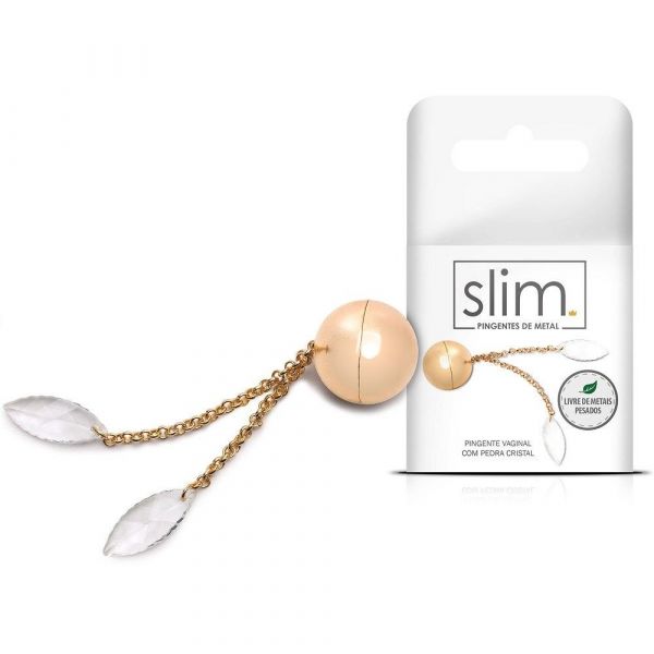 ! ST** PINGENTE VAGINAL COM PEDRA CRISTAL *