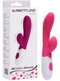 !                             ST**  Vibrador Ponto G com Estimulador Clitoriano  - PRETTY LOVE ALVIS