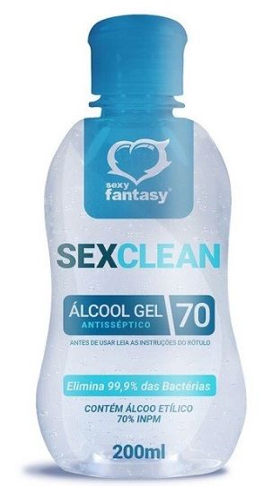 ! ST** ÁLCOOL EM GEL 70% - Sex Clean 200ml *