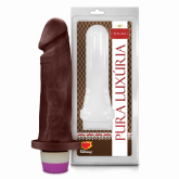 !                                       ST**   Pênis Realístico Negro Com Vibro - 18cm X 4,5cm S/F *