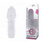!                                   ST**  CAPA PENIANA TRANSPARENTE COM CERDAS MASSAGEADORAS -