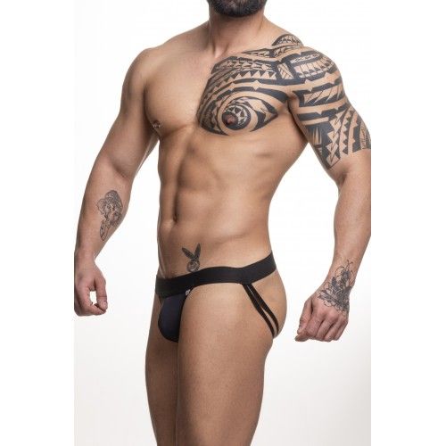 ! ** (INDISPONÍVEL) JOCK FAIXA DUPLA FINA PRETA