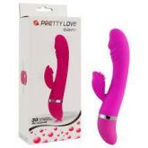 !                           ST**VIBRADOR DAVID COM ESTIMULADOR CLITORIANO 30 MODOS DE VIBRAÇÃO P/L *