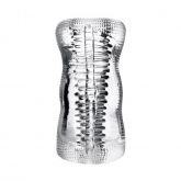 (INDISPONÍVEL) MASTURBADOR ASHA  DUPLO COM ALÇA LATERAL LINGAM