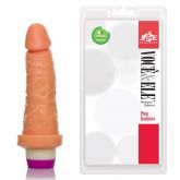 !               **  (INDISPONÍVEL)  Prótese com vibro 6 - 14,5x4 cm na cor pele (MODELO C) A/E *