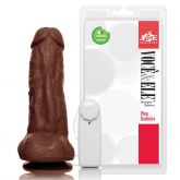 !                     **  (INDISPONÍVEL)  Prótese com escroto, ventosa e vibro Kong - 19,5x5,5 AH322