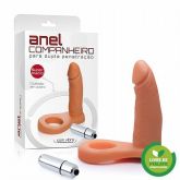 !                 **  (INDISPONÍVEL)   Anel Companheiro 11x2,5 cm na cor pele - Com Vibrador Torpedo