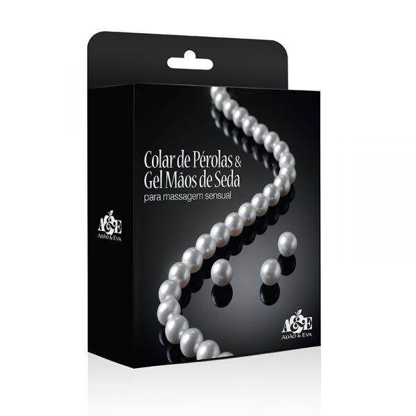 (INDISPONÍVEL) Kit colar de Pérolas e Gel Mãos de Seda