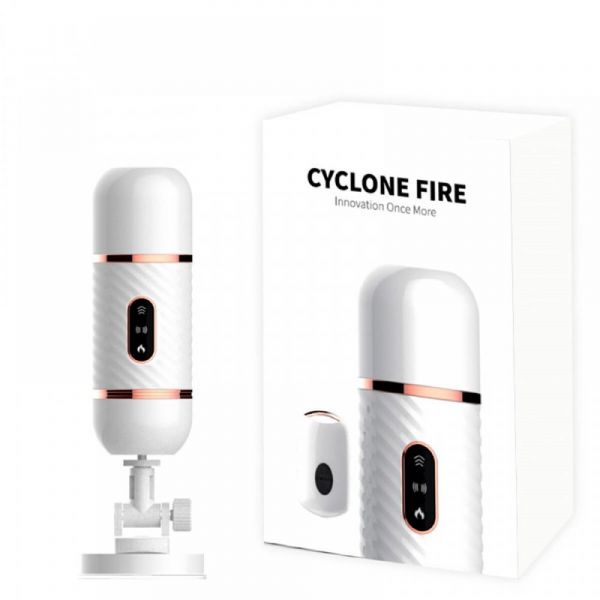 ! ST** CYCLONE FIRE MASTURBADOR RECARREGÁVEL COM 7 MOVIMENTOS VAI E VEM E FUNÇÃO DE AQUECIMENTO