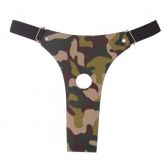 (INDISPONÍVEL) CINTA PARA PRÓTESE 01 FURO EXÉRCITO DOMINATRIXXX