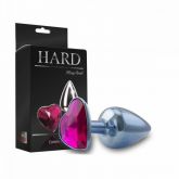 (INDISPONÍVEL) Plug de Metal Azul detalhe Coração - Hard - HA121A