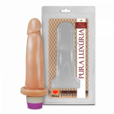 (INDISPONÍVEL)  **PÊNIS REALÍSTICO COM VIBRO – 14 X 4 CM AH141