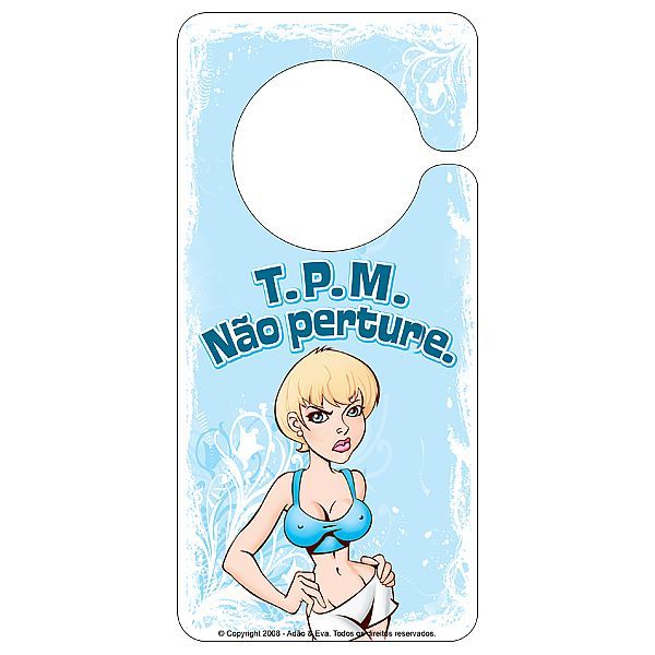 ! ST** Aviso de porta - T.P.M. Não Perturbe!