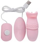 !                             **  (INDISPONÍVEL)  Cápsula LÍNGUA Vibratória Com Duplo Estímulo - USB