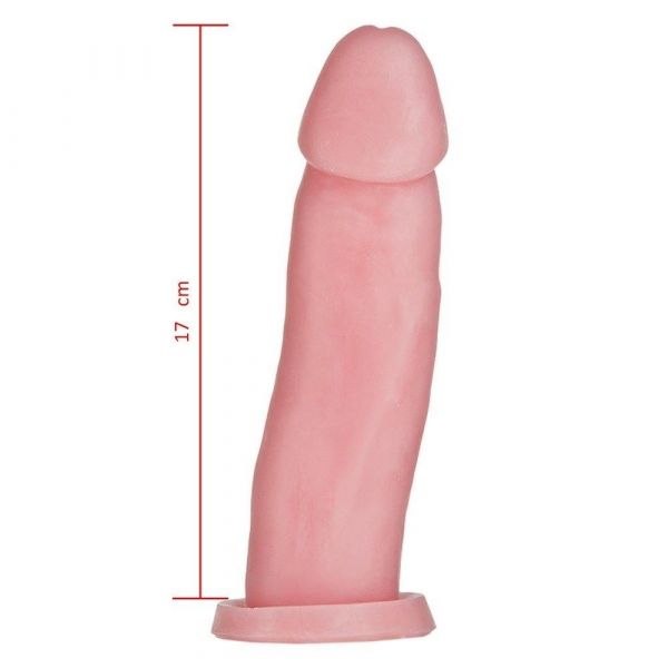 ! ** (INDISPONÍVEL) PRÓTESE MACIÇA CYBER COM VÉRTEBRA 18X4,5 CM HOT FLOWERS HP 240 VTN H/F *