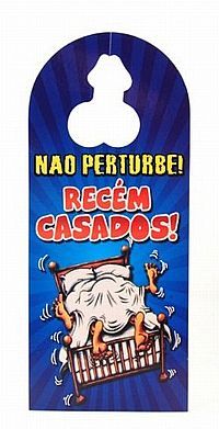 Aviso De Porta - Recém Casados