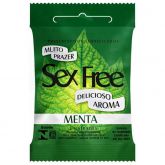 !                                              ST**  Preservativo Lubrificado Sex Free - Aroma Menta