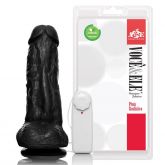 (INDISPONÍVEL) **Prótese com escroto, ventosa e vibro Kong - 19,5x5,5 cm AH323