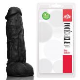 !                       **  (INDISPONÍVEL) Prótese com escroto Kong - 19,5x5,5 cm na cor preto AH125