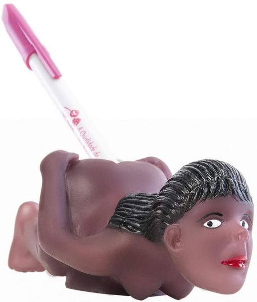 ! ST** PORTA CANETA MULHER NEGRA