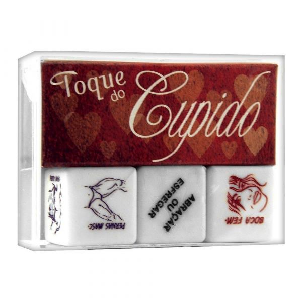 ** (INDISPONÍVEL) DADOS TOQUE DO CUPIDO HÉTERO TRIPLO DIVERSÃO AO CUBO