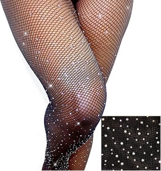 Meia Calça Arrastão Com Strass
