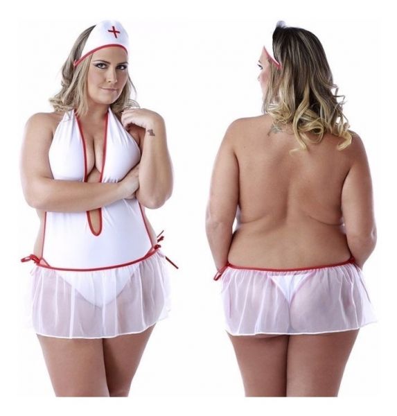 ! FANTASIA ENFERMEIRA PLUS SIZE