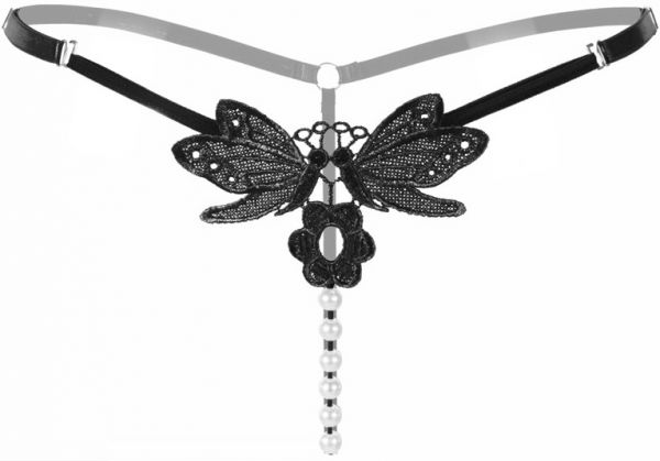 (INDISPONÍVEL) TANGA BORBOLETA COM PÉROLAS