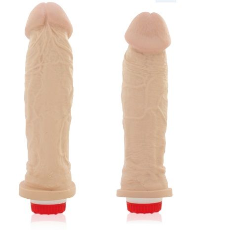 !     **  (INDISPONÍVEL)  PRÓTESE MACIA REALÍSTICA COM VIBRADOR 20,5 X 4,5 CM AH104