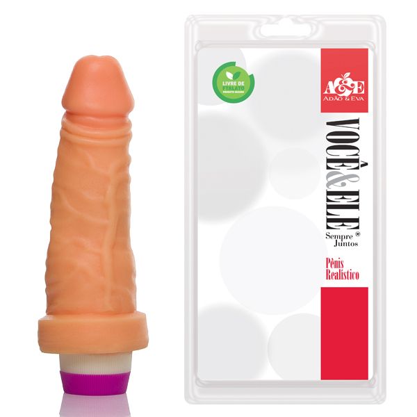 ! ** (INDISPONÍVEL) Prótese com vibro 6 - 14,5x4 cm MOD A