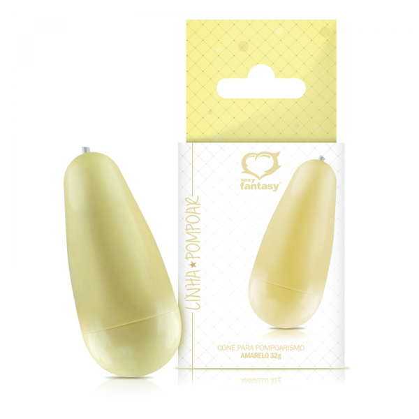 ! ST** Linha Pompoar Cone 32g Amarelo *