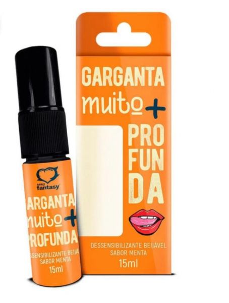 ! ** GARGANTA MUITO MAIS PROFUNDA DESSENSIBILIZANTE EM SPRAY BEIJÁVEL MENTA