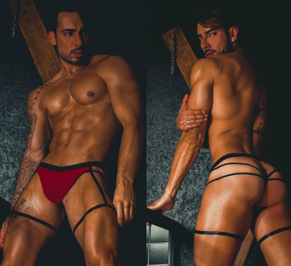 ! ST** CUECA DUQUE SIMON - VERMELHO G/V *