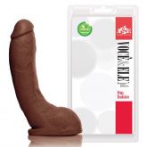 (INDISPONÍVEL) Prótese Bengala com escroto 21x5,5 cm na cor marrom AH332
