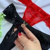 !                                                    ST**  Tanga Fio Dental Renda Playboy  PATYTEX *