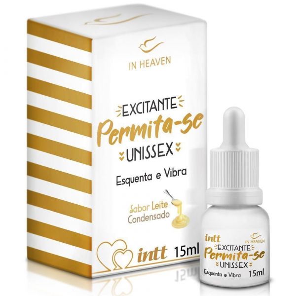 ! ST** PERMITA-SE EXCITANTE UNISEX ESQUENTA E VIBRA INTT *