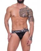 !                                                ST**  JOCK ARRASTÃO PRETO COM ELÁSTICO ONÇA  *