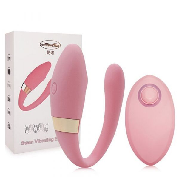 (INDISPONÍVEL) VIBRADOR DE LUXO PARA CASAL EM SILICONE - SWAN VIBRATING EGG