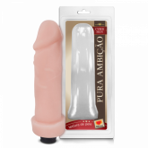 !                                       ST**  Prótese Com Vibro Interno Em Cyberskin 20 X 5Cm  S/F *