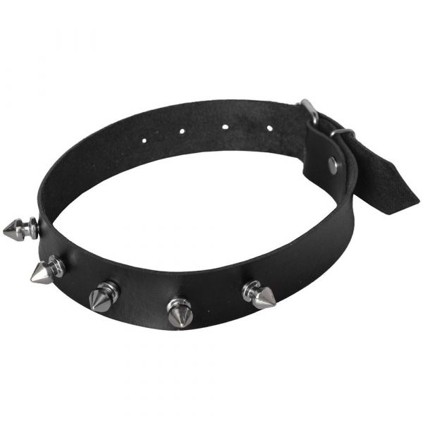 ! ST** COLEIRA SPIKE COM REGULAGEM DOMINATRIX
