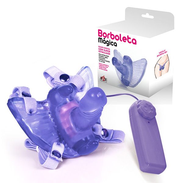 ! ST** Borboleta Mágica - Butterfly Estimulador Feminino com Pênis