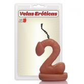 (INDISPONÍVEL) Vela formato numero 2 - Dois