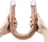 (INDISPONÍVEL)  PÊNIS PONTA DUPLA IMPORTADA-55cm
