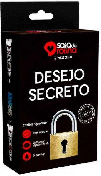 ! ** ( INDISPONÍVEL) Kit Desejo Secreto 3 Produtos Para Sexo Anal | Dessens, Beijo Grego, Lubrif