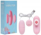 !                                           ST**  Cápsula Vibrador Duplo Estímulos Sucções Usb V/M *