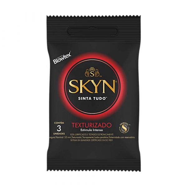 ! ** (INDISPONÍVEL) PRESERVATIVO TEXTURIZADO SKYN BLOWTEX