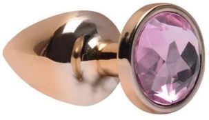 ! (INDISPONÍVEL ) ** Plug Anal Plástico Abs Dourado / CROMADO