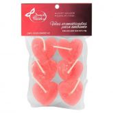 !                              **  (INDISPONÍVEL)  VELA FLUTUANTE CORAÇÃO 06 UNIDADES BRASIL FETICHE